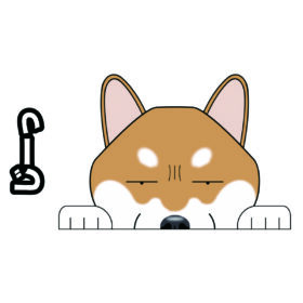 【柴犬 見てまステッカー】シバ 豆柴 犬 日本犬 和犬 柴 犬ステッカー 車 ドッグステッカー グッズ カーステッカー 【柴犬】