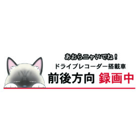 【ラグドール】猫種別 ドラレコ録画中 ステッカー